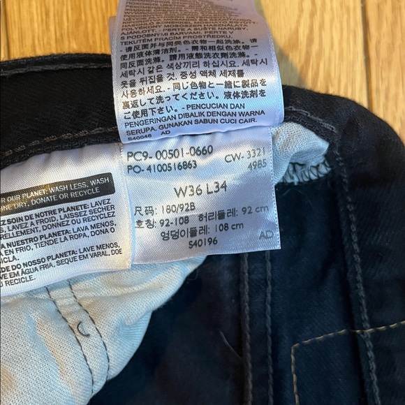 Men’s Black Levi’s 501 Jeans 36x34 - Picture 4 of 4